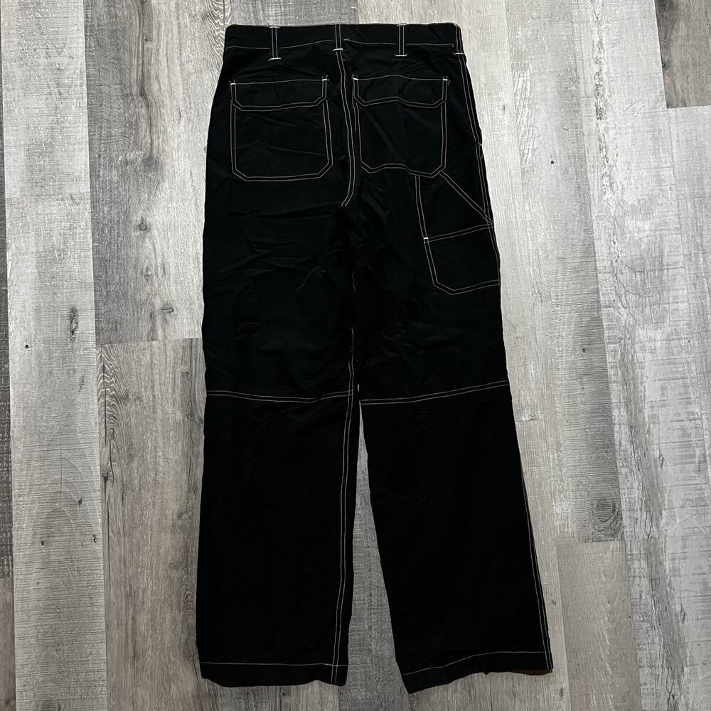 VTG No Boundaries Baggy Black Raver Tech Festival Pants Utility Skater Y2K 32 - Picture 2 of 5